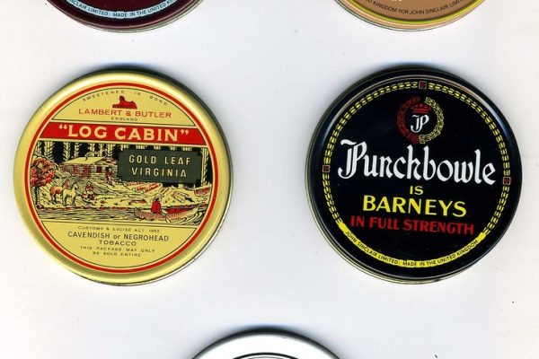 Vintage pipe tobacco tins — best tobacco for rolling machines